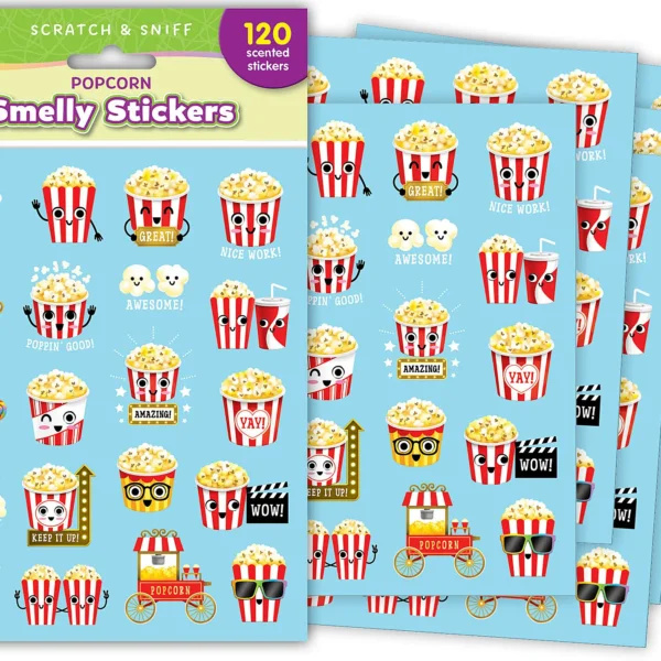 Popcorn Smelly Stickers