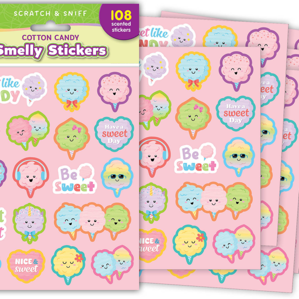 Cotton Candy Smelly Stickers