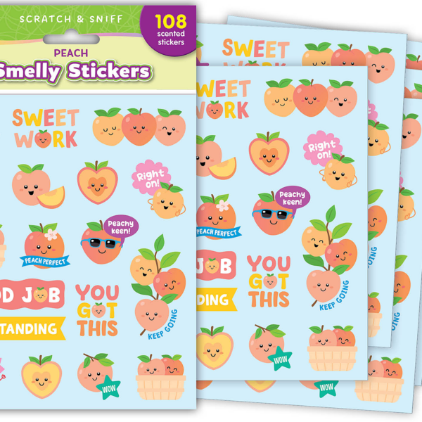 Peach Smelly Stickers