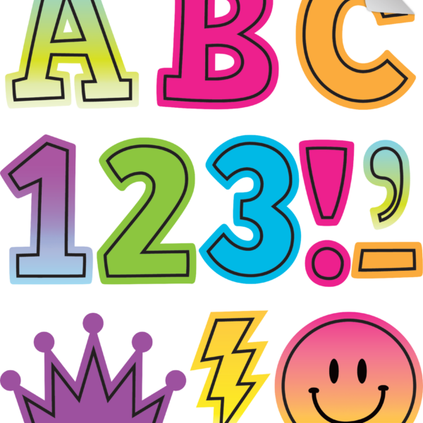 Brights 4Ever 2" Bold Block Self-Adhesive Letters Uppercase