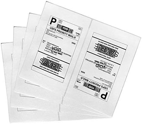 Z-8.5" x 5.5" Half Sheet Self Adhesive Shipping Address Labels