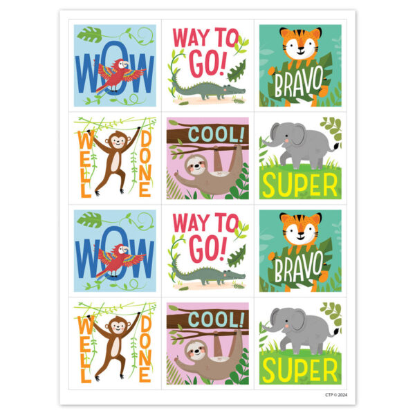 JUNGLE FRIENDS REWARD STICKERS