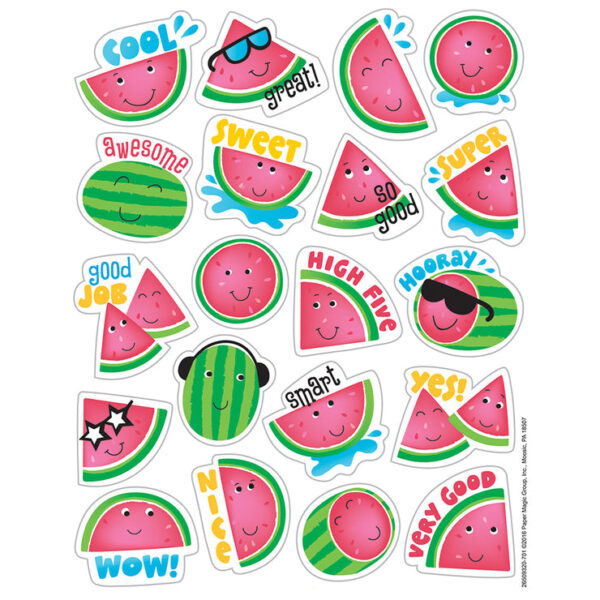 WATERMELON SCENTED STICKERS, PACK OF 80
