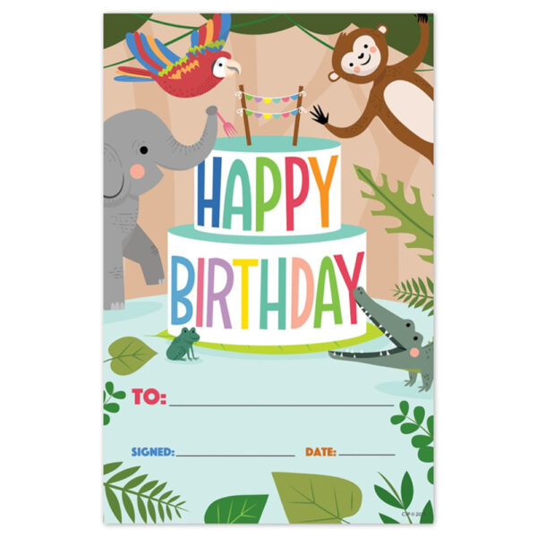 JUNGLE FRIENDS HAPPY BIRTHDAY AWARDS