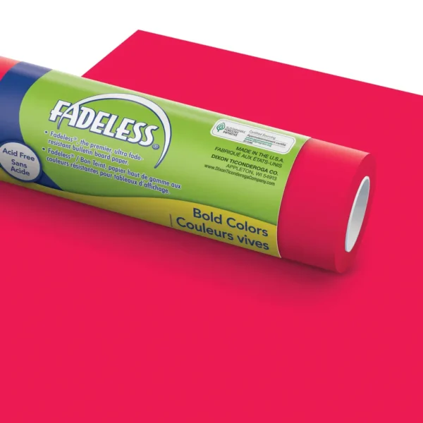 FLAME RED BULLETIN BOARD PAPER
