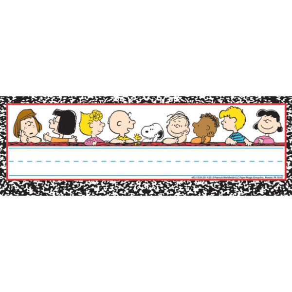 PEANUTS CLASSIC CHARACTERS SELF-ADHESIVE NAME PLATES