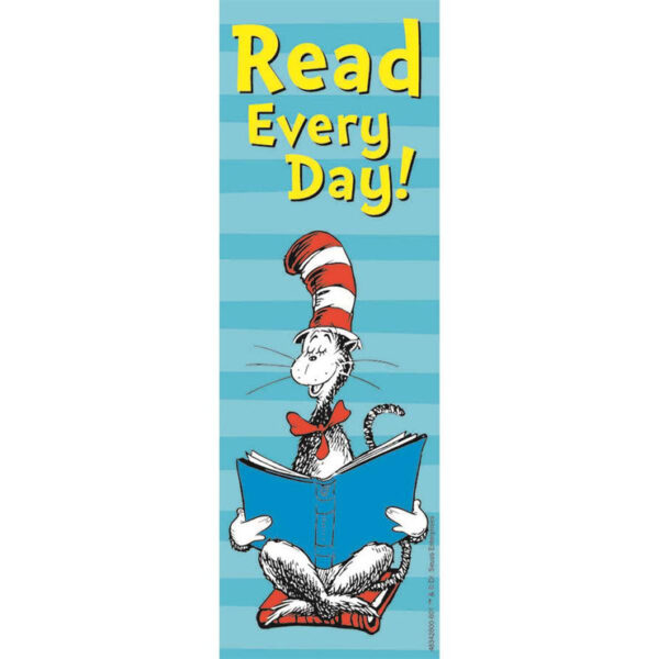 CAT IN THE HAT READ EVERY DAY BOOKMARKS
