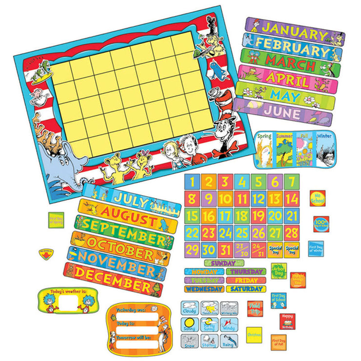 DR. SEUSS CLASSROOM CALENDAR BULLETIN BOARD SET