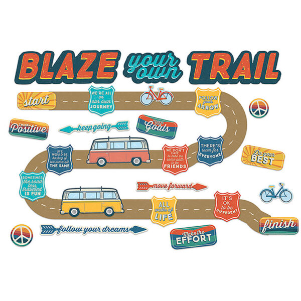 BLAZE YOUR OWN TRAIL MINI BULLETIN BOARD SET