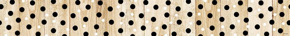 CORE DÉCOR POLKA DOTS ON WOOD EZ BORDER