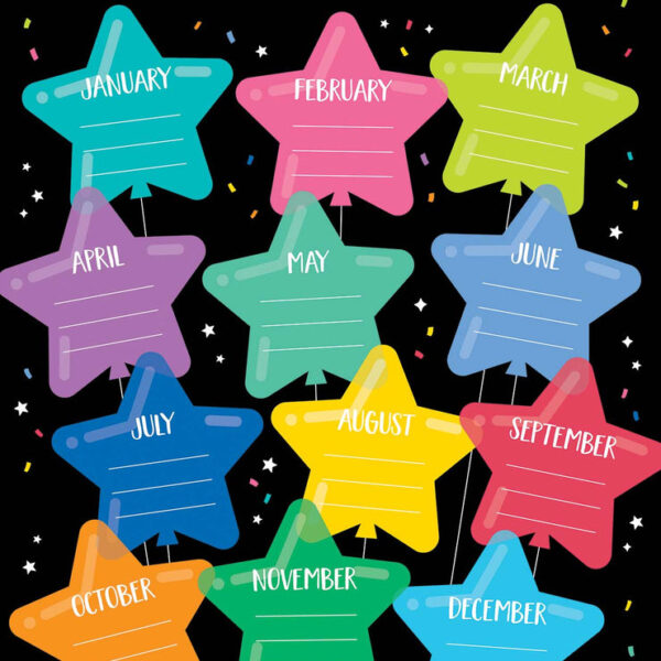 STAR BRIGHT HAPPY BIRTHDAY CHART