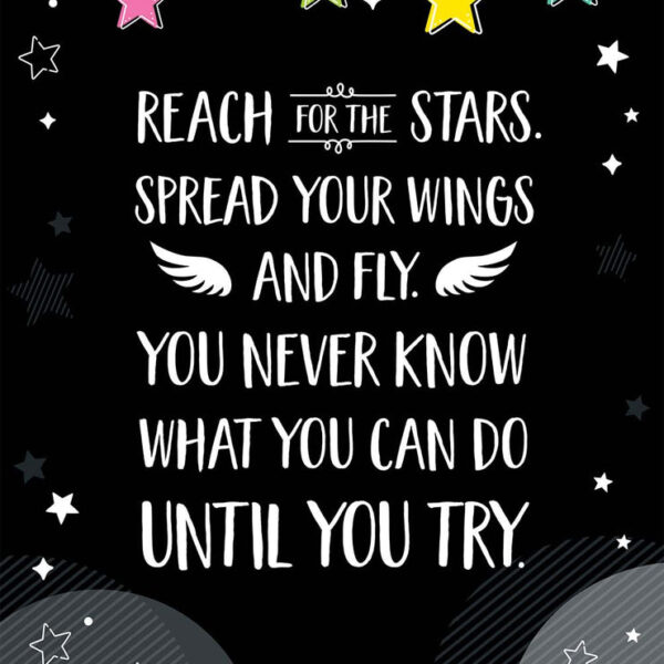 STAR BRIGHT REACH FOR THE STARS… INSPIRE U POSTER